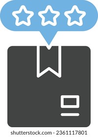 Package Rating Icon image. Suitable for mobile application.
