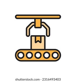 Package Robotic Icon Vector Illustration