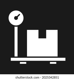 Package, scale, weight, machine icon vector image. Can also be used for Delivery and logistics. Suitable for use on web apps, mobile apps and print media.