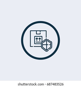 Package security icon.Logistic icon