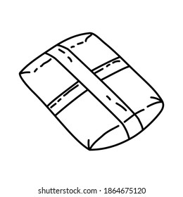Package Shopping Hand Drawn Icon Set Vector.