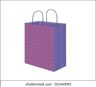 package for shopping on a white background vector illustration 