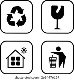 Package sign and Symbols Collection button, 
