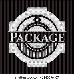 Package silver shiny emblem