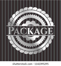 Package silvery emblem or badge