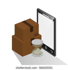 Package and smartphone of delivery design