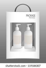 Package spa white box design, vector illustration 5