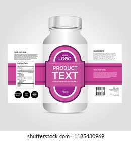 Package template design, Label design, mock up design label template