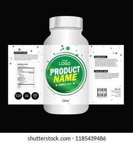 Package template design, Label design, mock up design label template