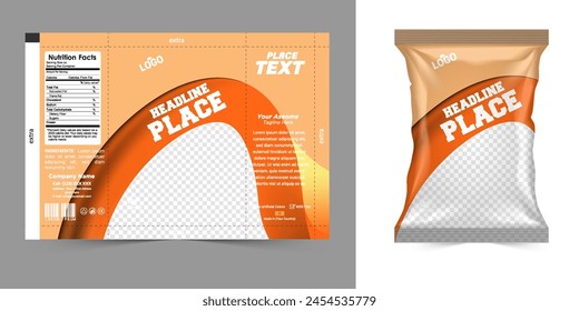 Package template design, Label design, mockup design label template vector eps.