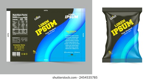 Package template design, Label design, mockup design label template vector eps.