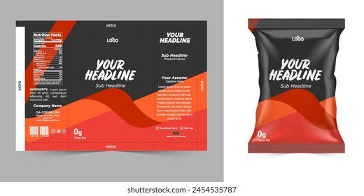 Package template design, Label design, mockup design label template vector eps.