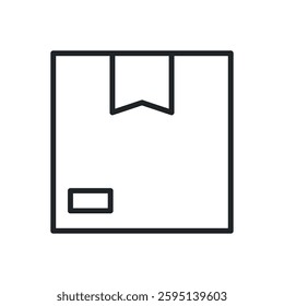 Package thin line icons. Perfect pixel on transparent background