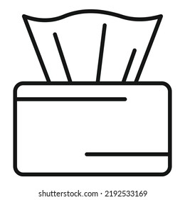 Rahmenvektorgrafik des Paketgewebes Nasse Handtuch. Toilettenwalze