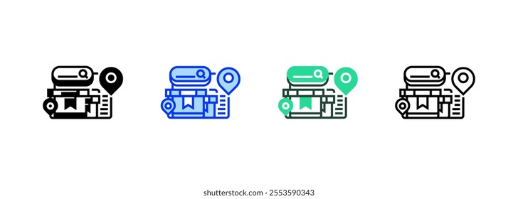 Package Tracking Solid Icon. linear style sign for mobile concept and web design. Outline vector icon. Symbol, logo illustration. Vector graphic
