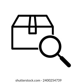 Package tracking status icon. Vector.