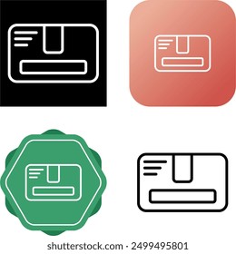 Package Unique Vector Icon Illustration