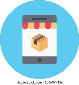 package vector flat colour icon