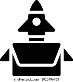 package vector glyph flat icon