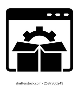 Package Vector Glyph Icon Vector Design
