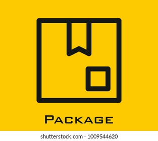 Package vector icon 