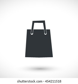 Package vector icon. Graphic symbol for your design, logo. Gray glyph on a white background. Isolated sign.