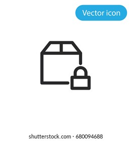 Package vector icon, illustration symbol