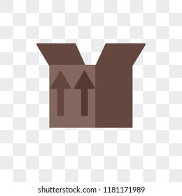 Package vector icon isolated on transparent background, Package logo concept