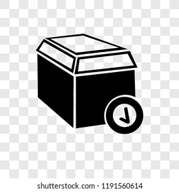 Package vector icon isolated on transparent background, Package transparency logo concept