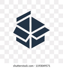 Package vector icon isolated on transparent background, Package transparency concept can be used web and mobile