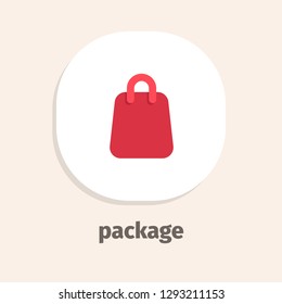 Package vector icon for web and mobile applications