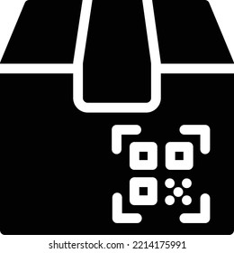 ilustración de vector de paquete en un fondo transparente. Símbolos de calidad superior. Iconos vectoriales de glifos para diseño de conceptos y gráficos. 

