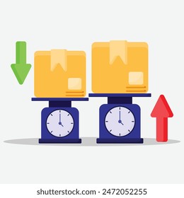 Package weight icon. Subtable to place on industry, labour, etc.