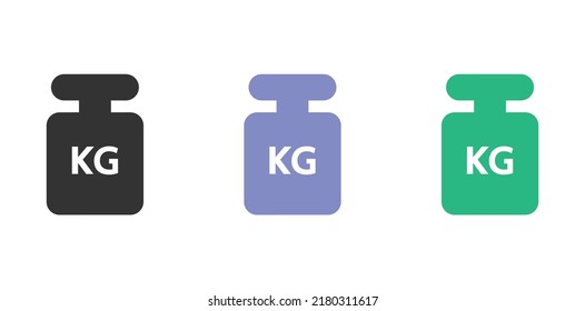 icono del vector de peso del paquete. ilustración vectorial de símbolo de barra de peso aislada en fondo blanco.