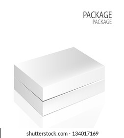 Package white box design 2, vector illustration