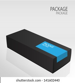 Package white box design 2, vector illustration