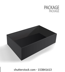 Package white box design 2, vector illustration 