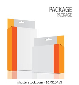 Package white box design 2, vector illustration