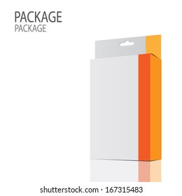 Package white box design 2, vector illustration