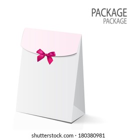 Package white box design 2, vector illustration