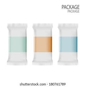 Package white box design 2, vector illustration