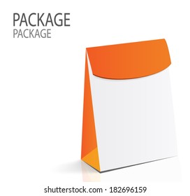 Package white box design 2, vector illustration