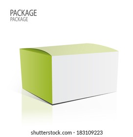 Package white box design 2, vector illustration