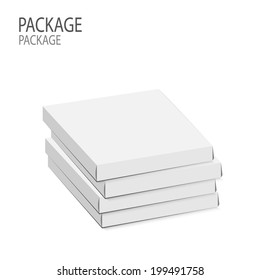 Package white box design 2, vector illustration