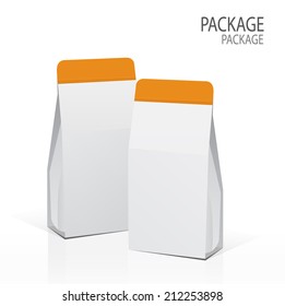 Package white box design 2, vector illustration