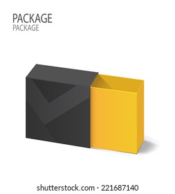 Package white box design 2, vector illustration