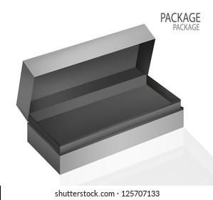 Package white box design 3, vector illustration