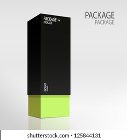 Package white box design 3, vector illustration