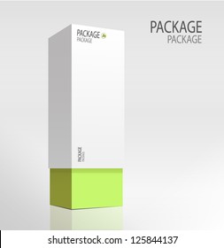 Package White Box Design 3, Vector Illustration