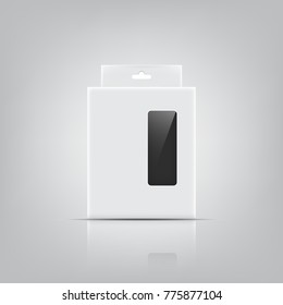 Package white box design , vector illustration
